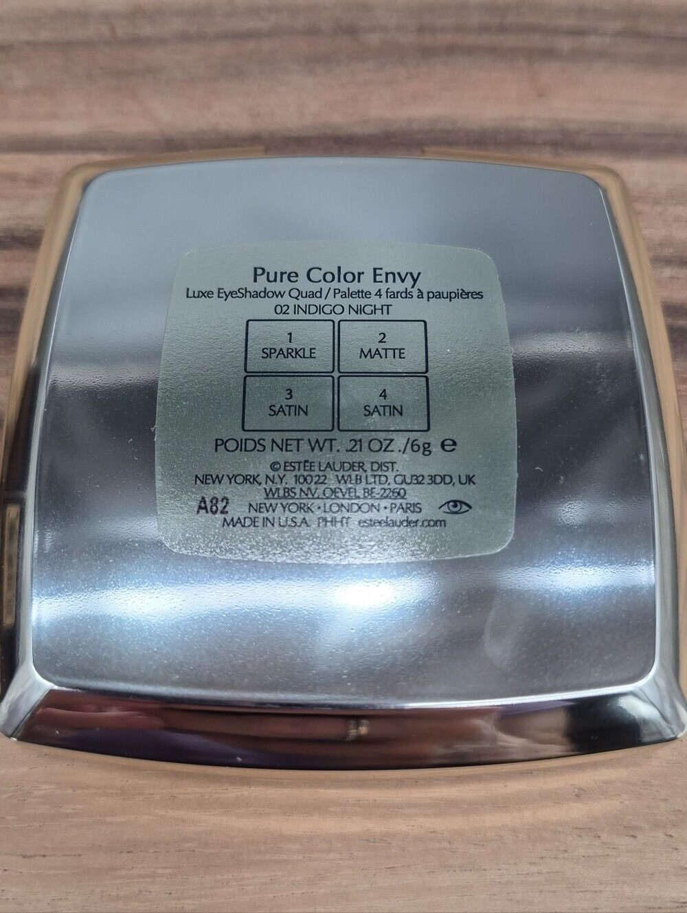 Estee Lauder Pure Color Envy Luxe Eyeshadow Quad: Indigo Night (02), NIB - Picture 4 of 7